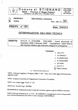 95% - Comune di Stignano