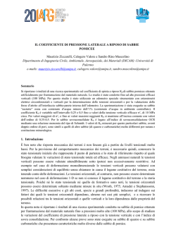 IL COEFFICIENTE DI PRESSIONE LATERALE A RIPOSO DI