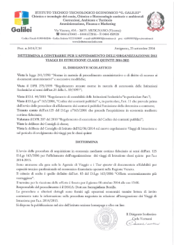 Determina del dirigente