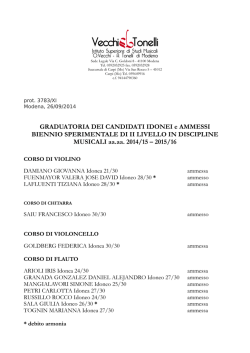 Graduatoria idonei e ammessi Altaformazione1415 BeT