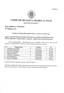 cliccare qui per il testo - Comune di Santa Maria a Vico