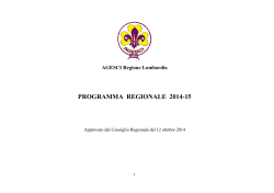 Programma 2014/2015 - Lombardia