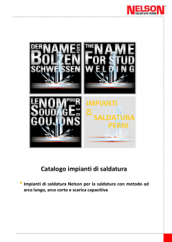 Catalogo impianti di saldatura