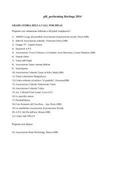Graduatoria - Sotto i 60 punti