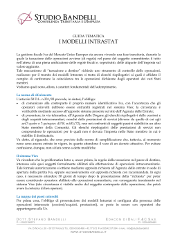 GUIDA &ndash; Intrastat