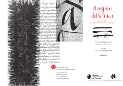 scarica il volantino - Associazione calligrafica italiana