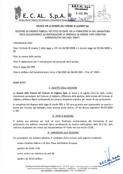 Bando e modulo richiesta istruttore amministrativo.