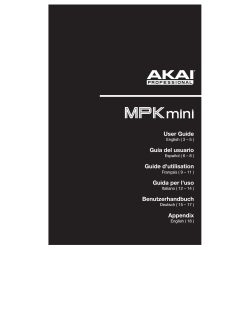 MPK mini User Guide