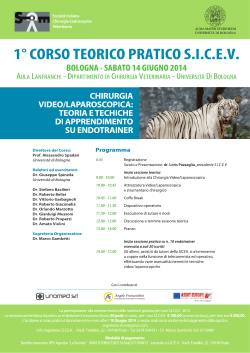Programma primo corso teorico