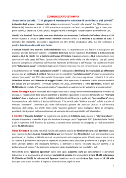 COMUNICATO STAMPA (scarica PDF)