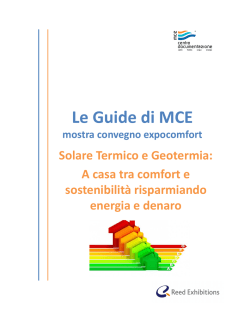 Il Solare termico e la Geotermia