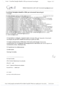 Contributi famiglie disabili e DSA per strumenti tecnologici