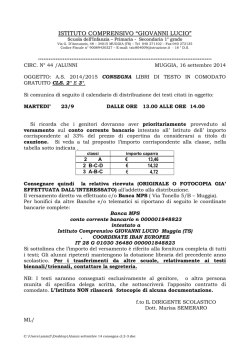 ISTITUTO COMPRENSIVO &ldquo;GIOVANNI LUCIO&rdquo;