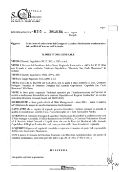 Istituzione ed attivazione del Gruppo di Ascolto e Mediazione