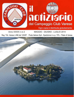 Notiziario 39-2 - Campeggio Club Varese