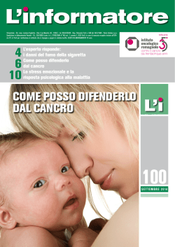 Informatore n.100 - Istituto Oncologico Romagnolo