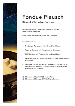 Fondue Plausch
