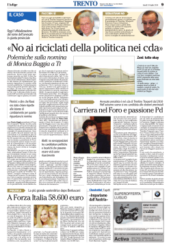 «No ai riciclati della politica nei cda»