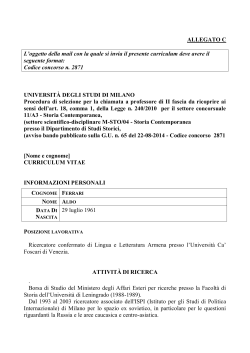 Codice concorso n. - Università degli Studi di Milano