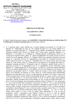 Fallimento n 249-13 - Istituto Vendite Giudiziarie Treviso