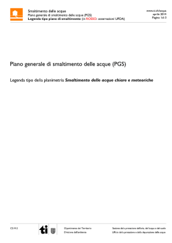 Legenda-tipo planimetria smaltimento delle acque meteoriche