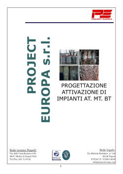 Brochure della project europa