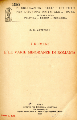 3585 i romeni e le varie minoranze di romania