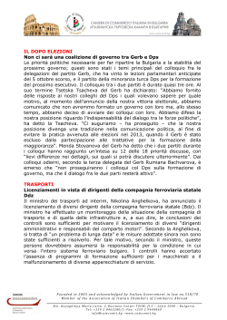 news_ccib_15_10_2014 - Camera di commercio italiana in Bulgaria