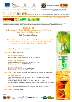 Invito - Universit&agrave; degli Studi di Messina