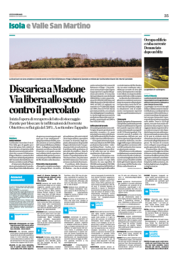 Discarica di Madone e il percolato