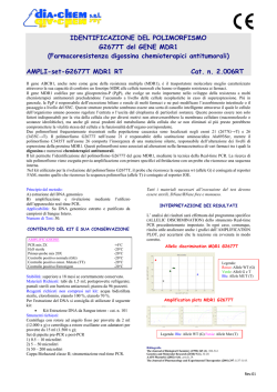 IDENTIFICAZIONE DEL POLIMORFISMO G2677T del