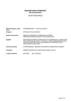 Indicazioni tecniche e operative in attuazione delle linee guida per l