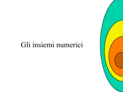 Gli insiemi numerici