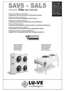 SAV5 - SAL5 - Browse LU-VE instruction manuals online