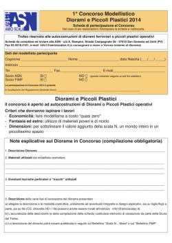 Scarica la scheda di adesione - ASN