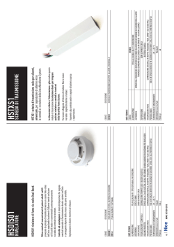 HSTXS1 SCHEDA DI TRASM ISSIONE HSDIS01 RIVELATORE