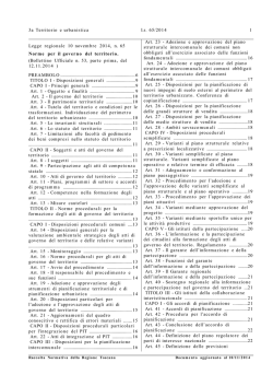 Il testo approvato dal Consiglio regionale e