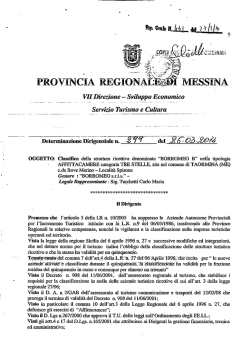 D.D. 461 N. 299 - Provincia Regionale di Messina