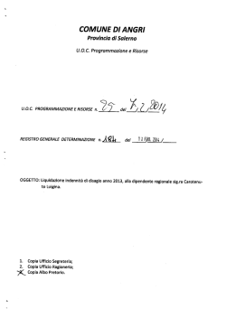 Determina n.184-2014-Liquidazione indennità di