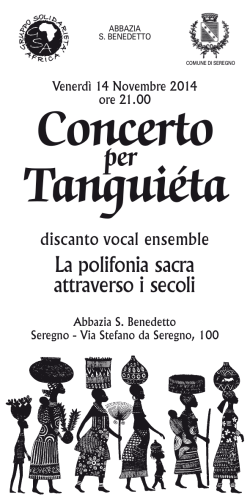 Tanguiéta Concerto - Gruppo Solidarietà Africa