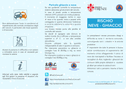 Istruzioni rischio neve e ghiaccio
