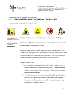 Celle frigorifere ad atmosfera controllata