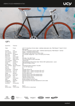 ucycles.it URBAN CYCLES HANDMADE IN ITALY