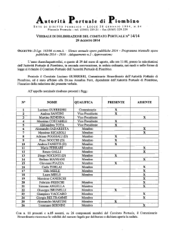 D. Lgs. 163/2006 - Elenco annuale opere pubbliche 2014