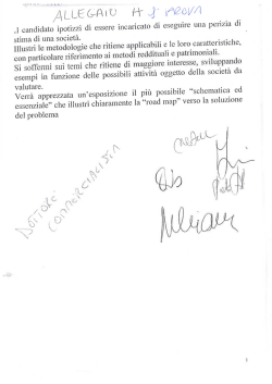 prove estratte Dottore Commercialista ed Esperto Contabile