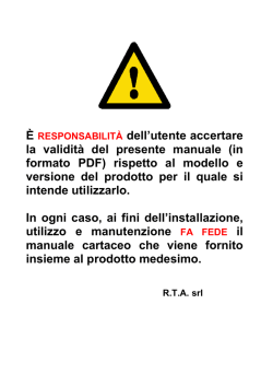 (in formato PDF) rispetto al modello e versione del