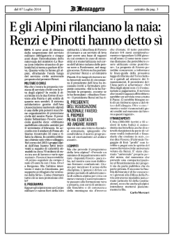 E gli Alpini rilanciano la naia: Renzi e Pinotti hanno detto si