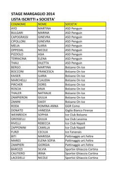 Iscritti Margaglio 2013