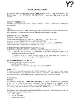 REGOLAMENTO (IG 85/14) del concorso misto - Contest