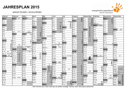 JAHRESPLAN 2015